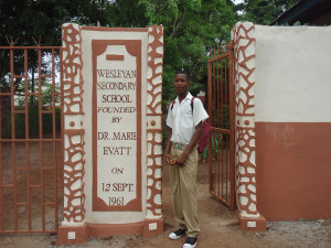 Newly Painted School Entrance